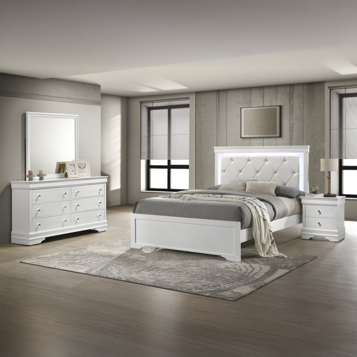 Boston King Bed Walnut