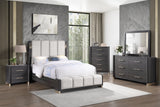 Clifton Queen Bed Charcoal Gray