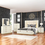 La Pierre Queen Bed in Cream