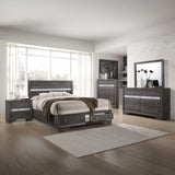Matrix Queen Bed Gray