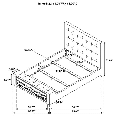 Senna Visualizer Bed Brown