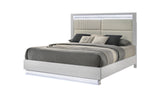 Glam Queen Bed White